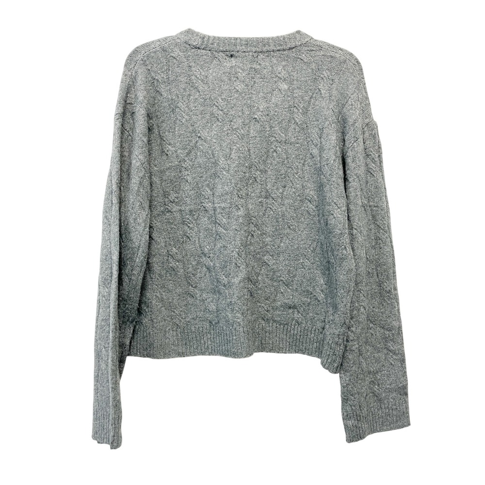 Universal Thread Women's Gray Les Alpes Cable Knit Crew Neck Sweater Size S - Picture 5 of 6